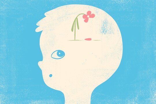 Child Mental Health Problem Illustration
