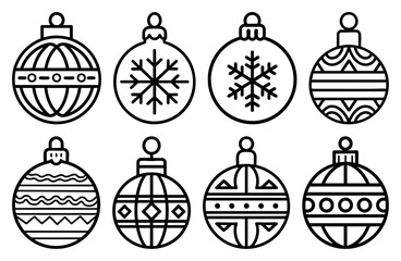 Obraz premium PNG Festive ornament designs collection, element set on transparent background