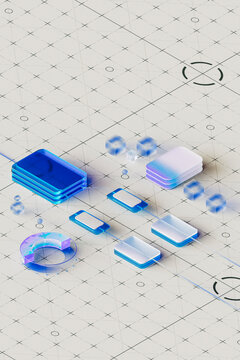 Abstract UI Layout With Data Elements