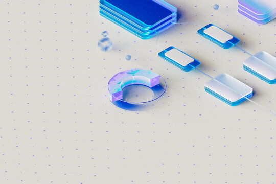 3D User Interface With Floating Elements