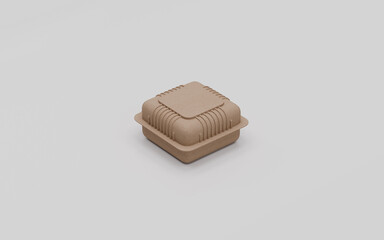 Food Container 3D render