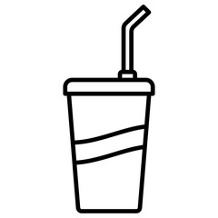 Drink Cup Outline Icon