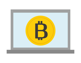 ビットコインのアイコン　仮想通貨