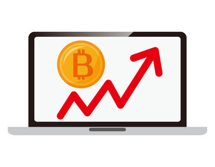 ビットコインのアイコン　仮想通貨