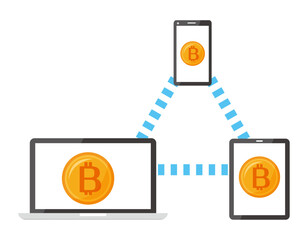 ビットコインのアイコン　仮想通貨