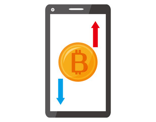 ビットコインのアイコン　仮想通貨