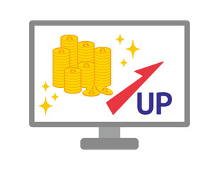 ビットコインのアイコン　仮想通貨