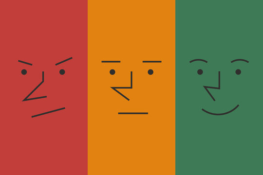 Portraits of different emotions