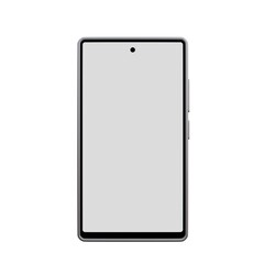 3D render of a blank smartphone screen isolated on white background representing mobile app mockup, fintech template, user interface design, Isolated on White Background.