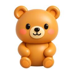 Obraz premium PNG Cute cartoon teddy bear illustration.