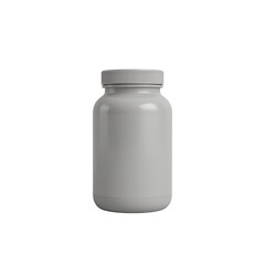 Isolated supplement bottle against a stark black background creating visual contrast