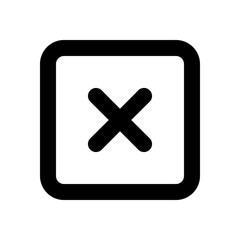 Fototapeta premium Close up of Close symbol 