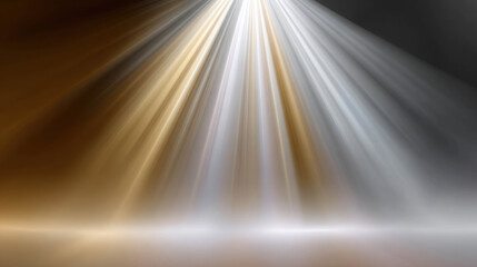 Radiating Light Beams Emerging from Darkness Symbolizing Hope and Inspiration in an Uplifting Atmosphere