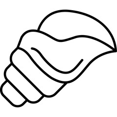 Seashell Outline Icon