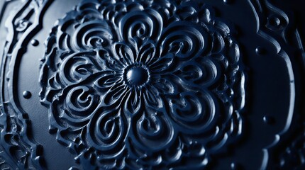 intricate blue geometric maze creating a complex and mesmerizing three-dimensional visual pattern | background, technology, design, abstract, modern theme