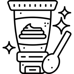 Body Scrub Outline Icon