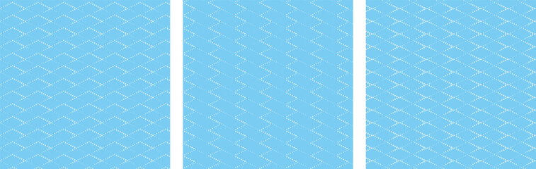 横に長いひし形のフレームをドットで囲み大きさで表現したオレンジ色のパターン背景セット