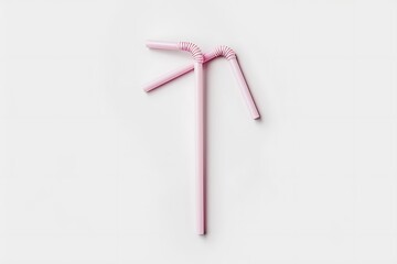 Simple plastic straw for cold drinks high resolution picture