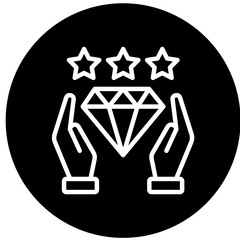 Value Proposition Review  Icon Circle Vector Illustration