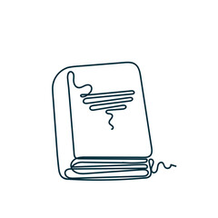 continuous line drawing doodle book illustration