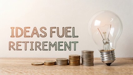Creative Solutions to Enhance Financial Security for Retirement Planning with Investment Strategies and Light Bulb Inspiration