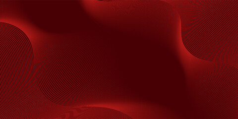 Contemporary technology cover design set. Luxury background with red line pattern (guilloche curves). Premium vector tech backdrop for business layout, digital certificate, formal brochure template