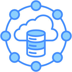 Cloud Database Icon