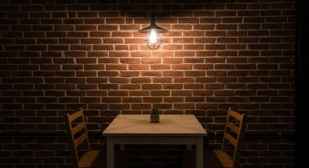 Illuminating Brick Wall: A Rustic and Modern Backdrop for Creative Projects, Events, and Authentic Visual Stories