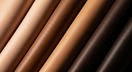 Diverse natural human skin tones arranged in a beautiful color gradient