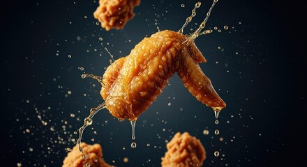 Savory Satisfaction Crispy Fried Chicken Wing Delight Experience your fried chicken craving in an explosion of flavor