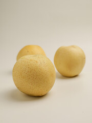 Pear on white background