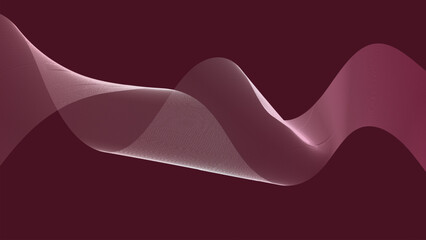 Abstract Maroon Wave Background