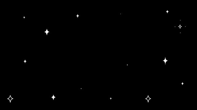 キラキラのループするアルファマットフィルター