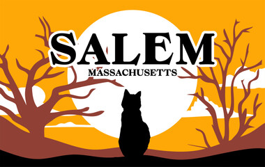Salem Massachusetts with beautiful views and a serene sunset sky