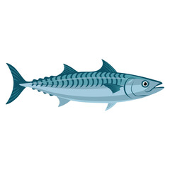 Vector illustration of mackerel scomber seafood perfect for gourmet water delicacy underwater animal fishing and culinary recipe illustrations