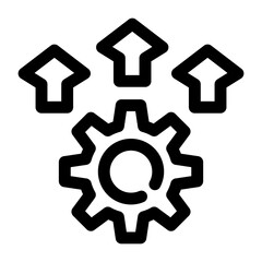 Improvement Linear Style Icon