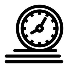 Clock Linear Style Icon