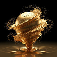 Liquid Gold Earth Creation