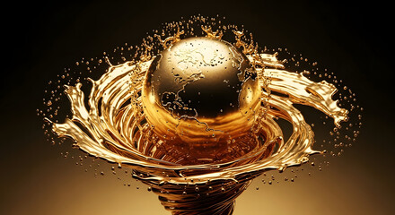 Liquid Gold Earth Creation