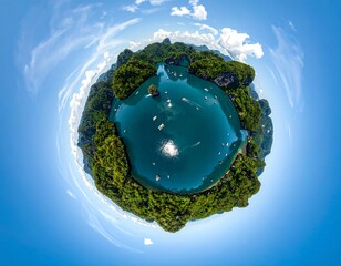 Tiny world of a tropical bay