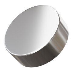 Y2K Metal Circle 3D Render