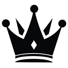 crown symbol of authority vector icon