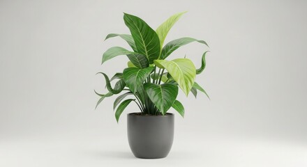 Peace lily plant potted green leaves indoor plant houseplant spathiphyllum home decor botanical zen garden