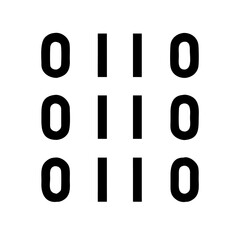 Binary code pattern, digital data and information
