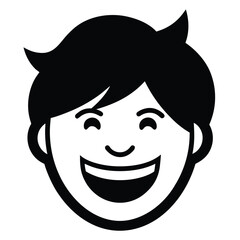 smiling face vector icon