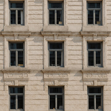 Gracious Stone Facade with Elegant Windows