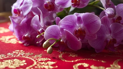 Thai Orchid Bouquet in Temple