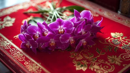 Thai Orchid Bouquet in Temple