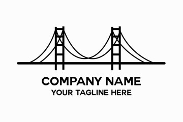 simple bridge logo