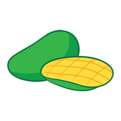 Mango Hand Drawing Vector Illustration
